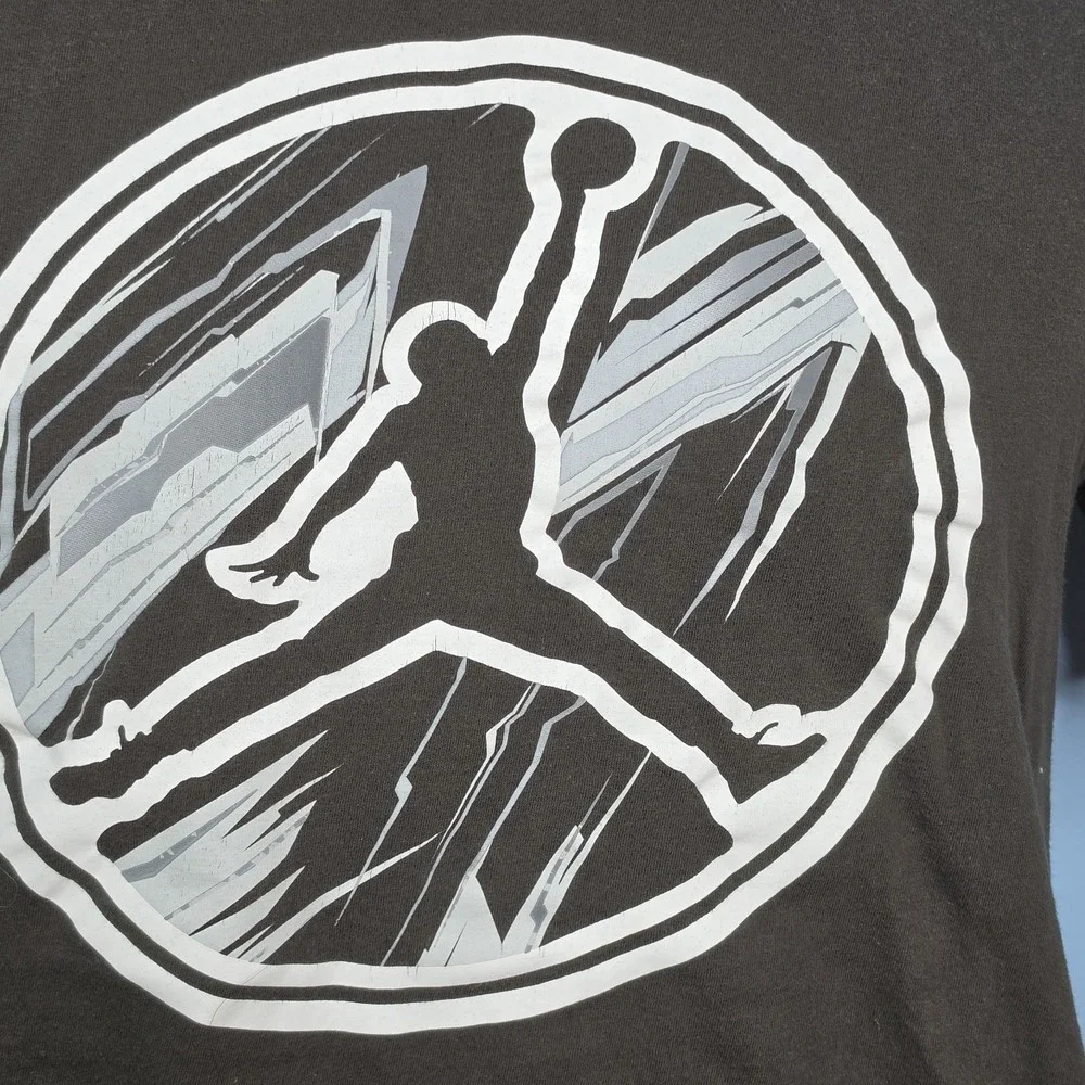Jordan Shirt Mens Lg Military / Olive Green Jumpman Logo Graphic Tee Basketball